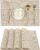 Leetaltree Beige Placemats Set of 4 – Heat-Resistant, Non-Slip Table Mats, Washable Woven Vinyl for Indoor & Outdoor Dining
