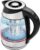 Chefman Electric Kettle with Temperature Control, 5 Presets LED Indicator Lights, Removable Tea Infuser, Glass Tea Kettle & Hot Water Boiler, 360° Swivel Base, BPA Free, Stainless Steel, 1.8 Liters