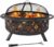 Sunnydaze Crossweave 36″ Large Outdoor Fire Pit, Wood Burning, Round
