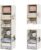 StorageWorks Hanging Closet Organizer, 6-Shelf with 2-in-1 Design, Ivory