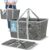 CleverMade Collapsible Laundry Baskets, 50L Tote 2 Pack, Charcoal