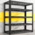 REIBII 72″ H Garage Shelving 3200 LBS Heavy Duty Adjustable Storage Shelves